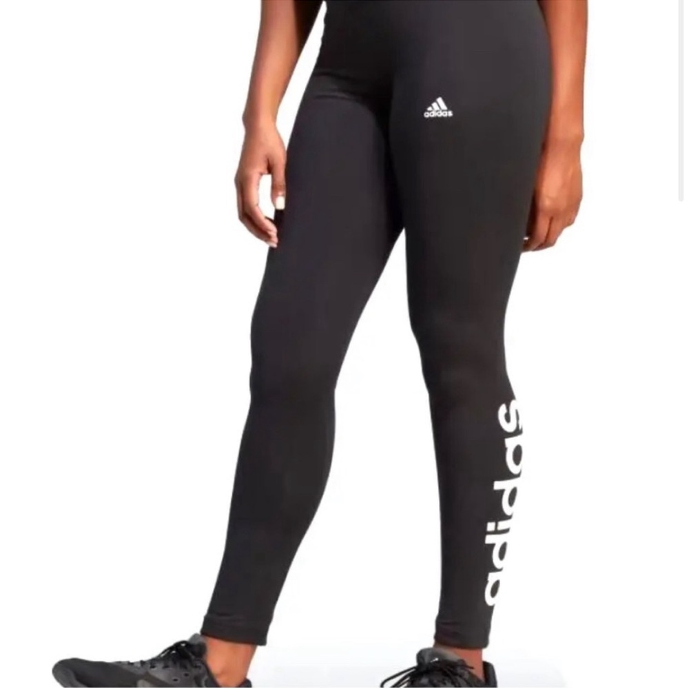 Adidas aeroready prime green women’s black leggings